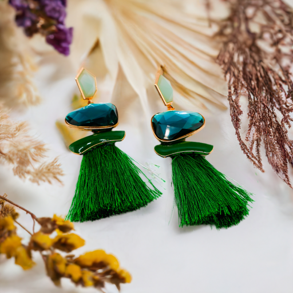 Multicolor Fring Earrings